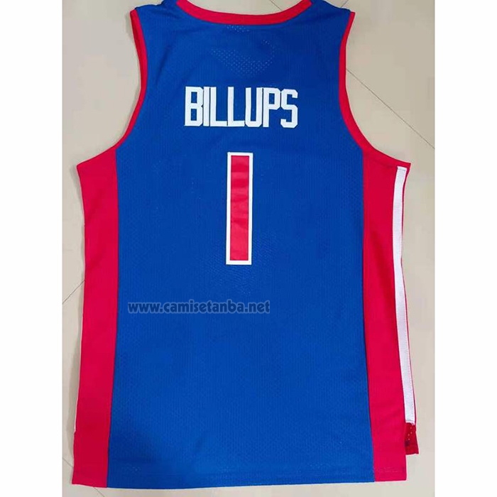 Camiseta Detroit Pistons Chauncey Billups #1 Mitchell & Ness 2003-04 Azul